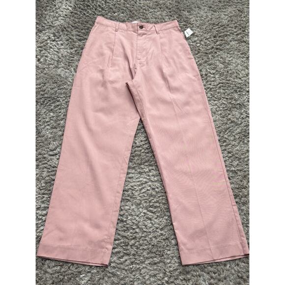 Gap Pants - GAP 90s Loose Women’s High Rise Wide Leg Trousers Pink Size S Coastal Boho NWT